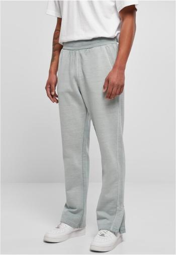 Urban Classics Heavy Terry Garment Dye Slit Sweatpants summerblue - L