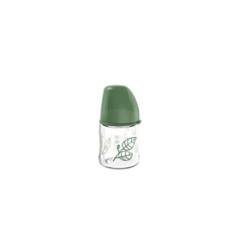 nip ® Láhev se širokým hrdlem cherry green Boy, 120 ml, zelená, ze skla