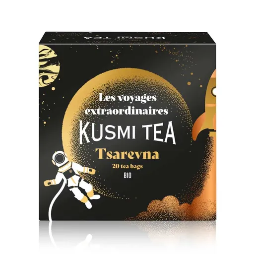 Černý čaj TSAREVNA 2025, 20 mušelínových sáčků, Kusmi Tea
