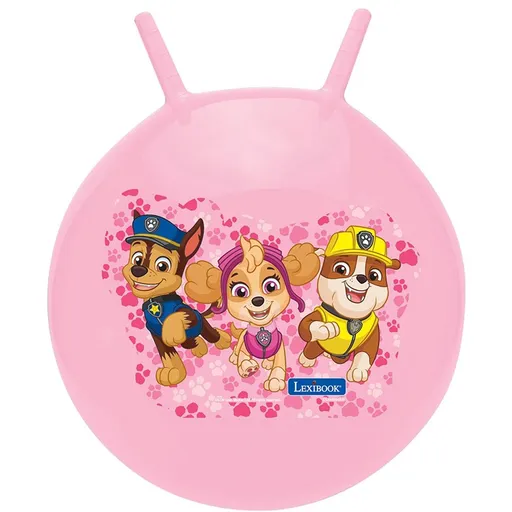 Lexibook Nafukovací skákací míč 45 cm růžový Tlapková Patrola