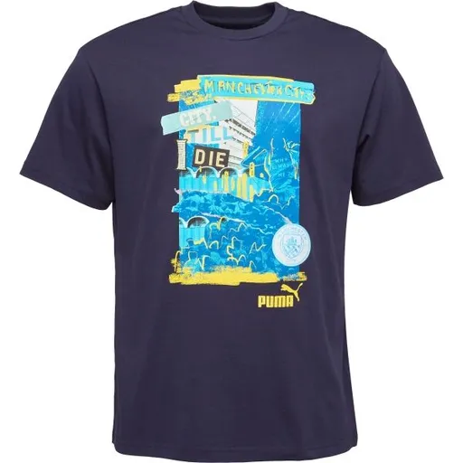 Puma MANCHESTER CITY FC NRGY+ TEE Pánské triko, tmavě modrá, velikost