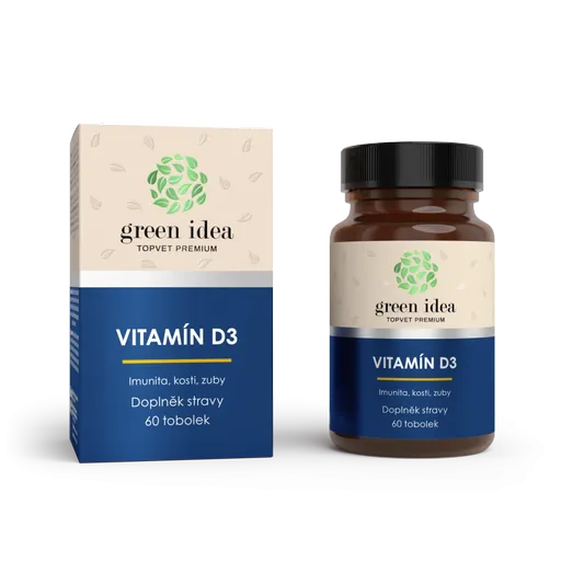 VITAMÍN D3 - tobolky 60 ks - Green idea