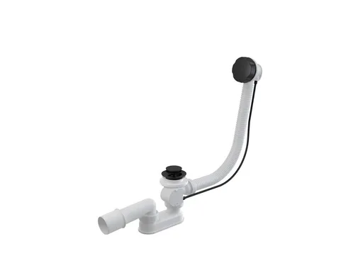 BESCO Automatický vanový sifon s přepadem černý, zlatý Barva Černá VANSWAUTOB