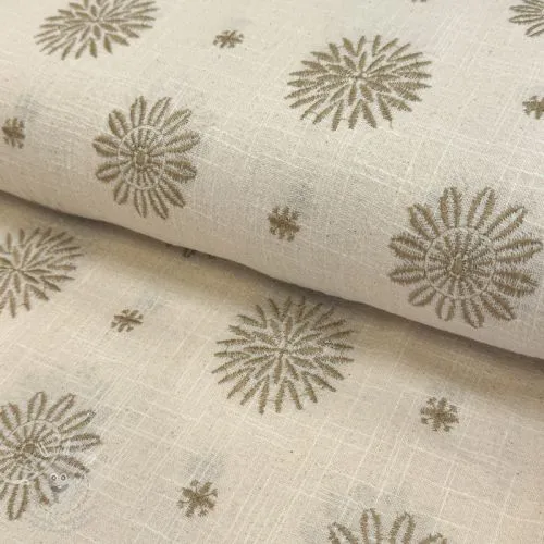 Bavlněná látka EMBROIDERY Sofia design A