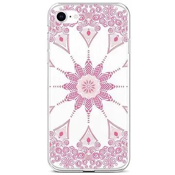 TopQ Kryt iPhone SE 2022 silikon Pink Mandala 73966 (Sun-73966)