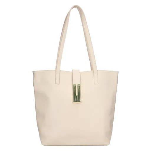 Dámská kožená kabelka Italia Ramira - krémová