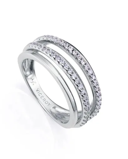 Viceroy Moderní stříbrný prsten s kubickými zirkony 2324A 57 mm
