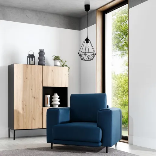 Benigne 25x25x90cm závěsná 1A černý