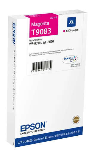 Epson T9083 XL C13T90834N purpurová (magenta) originální cartridge