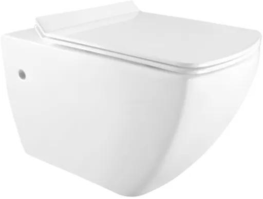 MEXEN Vega Závěsná WC mísa včetně sedátka s slow-slim, duroplast, bílá 30654000