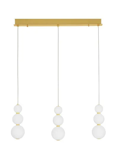 NOVA LUCE závěsné svítidlo FLEA závěsné svítidlo zlatá a opálové bílé skleněné stínidlo LED 36W 3000K stmívatelné 9695243