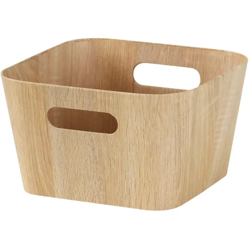 Kitchisimo Sada 2 úložných košíků 27 × 27 × 16 cm, přírodní, M