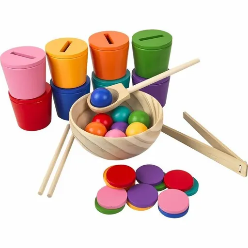 2Kids Toys Duhové kuličky, mince a kalíšky 8 barev