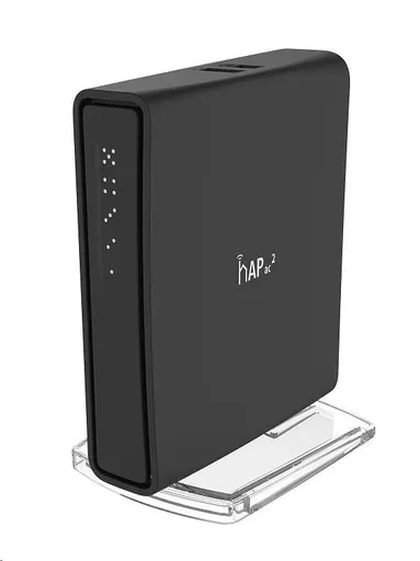 MikroTik hAP ac2 (RBD52G-5HacD2HnD-TC), 720MHz CPU, 128MB RAM, 5x LAN, 2.4+5GHz, Wi-Fi 802.11b/g/n/ac, vč. L4