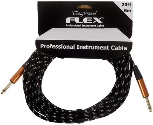 Tanglewood Flex Cable White/Black 6 m