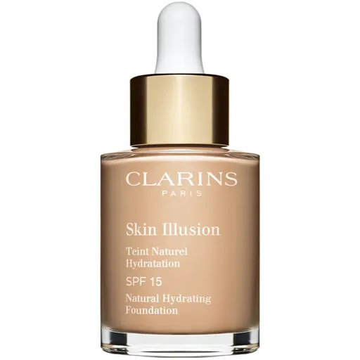 Clarins Skin Illusion Natural Hydrating Foundation rozjasňující hydratační make-up SPF 15 odstín 108.3N Organza 30 ml