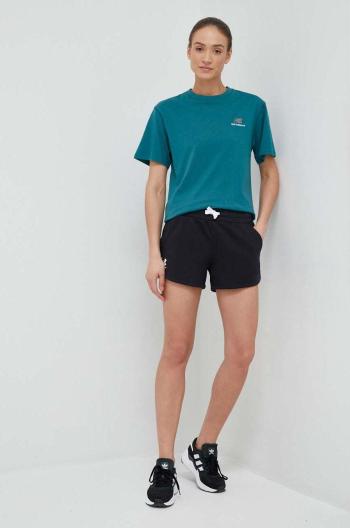 Kraťasy Under Armour dámské, černá barva, melanžové, high waist