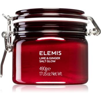 Elemis Body Exotics Lime and Ginger Salt Glow povzbuzující tělový peeling 490 g