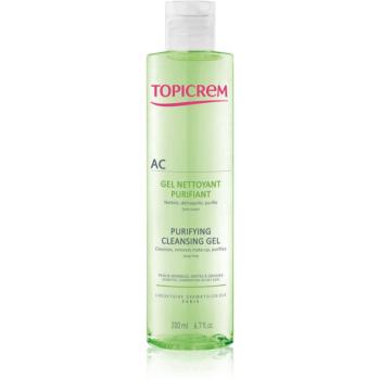 Topicrem AC Purifying Cleansing Gel hloubkově čisticí gel pro mastnou citlivou pleť 200 ml