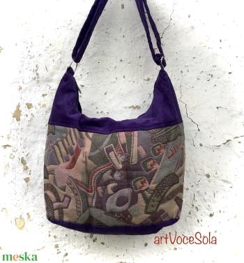 Lila fantázia Táska