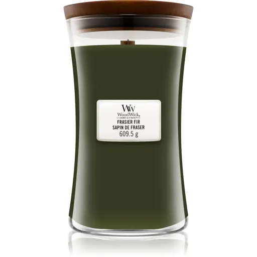 Woodwick Frasier Fir vonná svíčka s dřevěným knotem 609.5 g