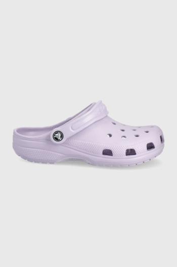 Dětské pantofle Crocs fialová barva