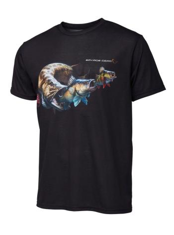 Savage Gear Triko Cannibal Tee Black - XL