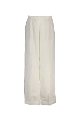 KALHOTY GANT LINEN BLEND PULL ON PANTS EGGSHELL