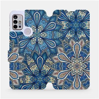 Flipové pouzdro na mobil Motorola Moto G10 - V108P Modré mandala květy (5903516683444)