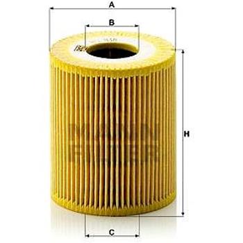 MANN-FILTER HU818x pro vozy ALPINA, BMW, LAND ROVER, OPEL (HU818x)