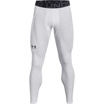 Under Armour HEATGEAR ARMOUR LEGGINGS Pánské legíny, bílá, velikost