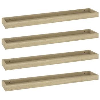 Shumee Nástěnné Loggia 4 ks dub 80×15×4 cm MDF, 330234 (330234)