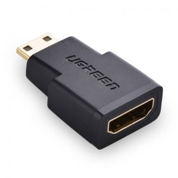 Ugreen adaptér Mini HDMI - HDMI M/F, čierny (20101)