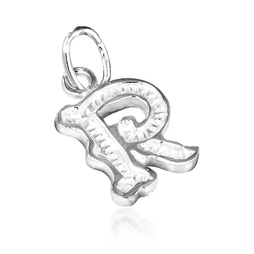 Přívěsek ze stříbra 925 - ozdobné písmeno R