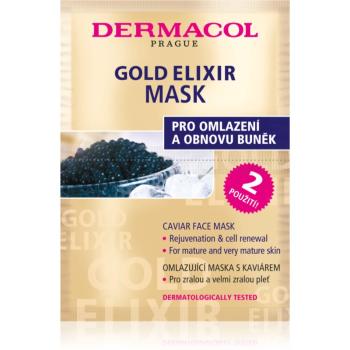 Dermacol Gold Elixir pleťová maska s kaviárem 2x8 g