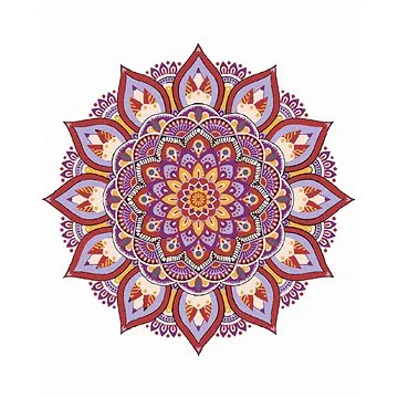 Zuty - Malování podle čísel - MANDALA IV, 80x100 cm, vypnuté plátno na rám (HRAmmb11929nad)