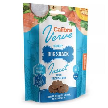 CALIBRA Verve Crunchy Snack Insect & Salmon maškrty s hmyzom a lososom pre psov 150 g