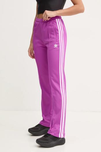 Tepláky adidas Originals Beckenbauer Track Pant fialová barva, s aplikací, IY2225