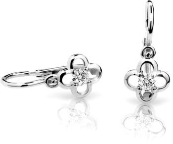 Cutie Jewellery Dětské náušnice z bílého zlata C1944-10-X-2 bílá
