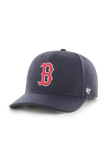 Kšiltovka 47 brand MLB Boston Red Sox tmavomodrá barva, s aplikací, B-CLZOE02WBP-NY