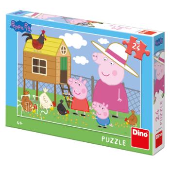 Puzzle 24 dílků Peppa pig: Slepičky