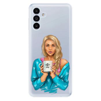 Odolné silikonové pouzdro iSaprio - Coffe Now - Blond - Samsung Galaxy A13 5G