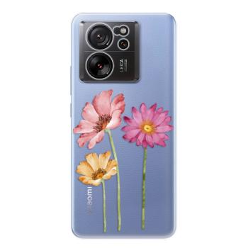 Odolné silikonové pouzdro iSaprio - Three Flowers - Xiaomi 13T / 13T Pro