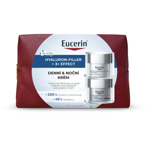 Eucerin Hyaluron-Filler + 3x Effect sada pro péči o pleť na den i noc