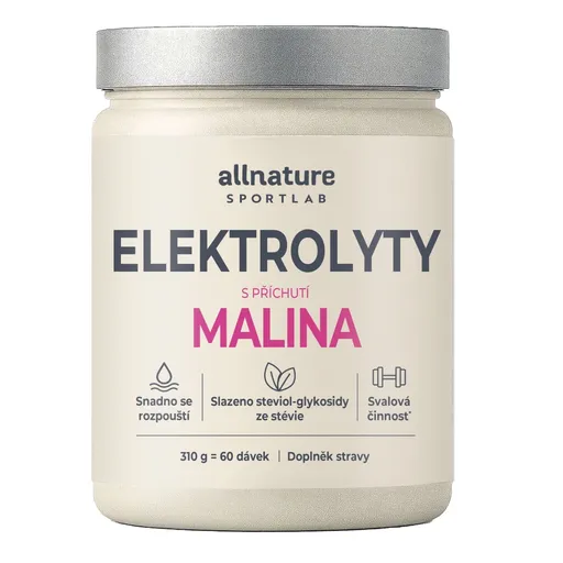 Allnature Sportlab Elektrolyty malina 310 g