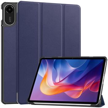 LEATHER Zaklápací kryt pre Xiaomi Redmi Pad 2 tmavomodrý