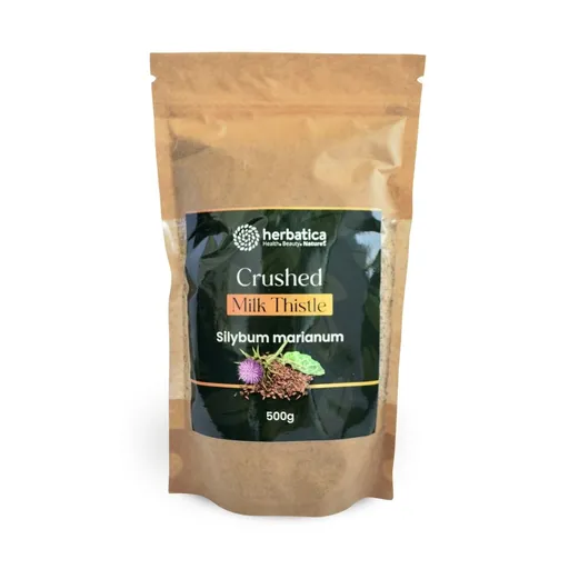 100% jemně drcený ostropestřec mariánský - 500g - Herbatica Balení: 500 g