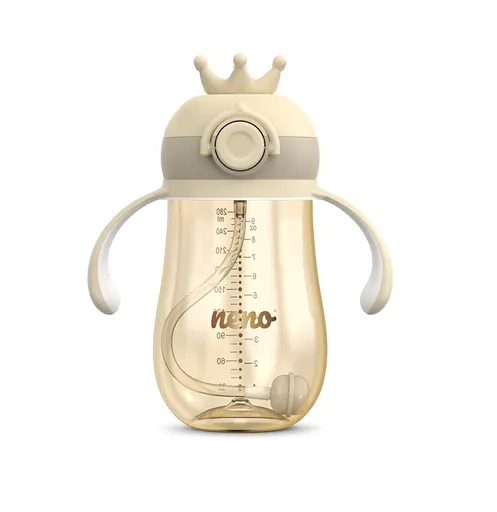Neno Hrneček se slámkou 12m+ 280 ml 1 ks krémový