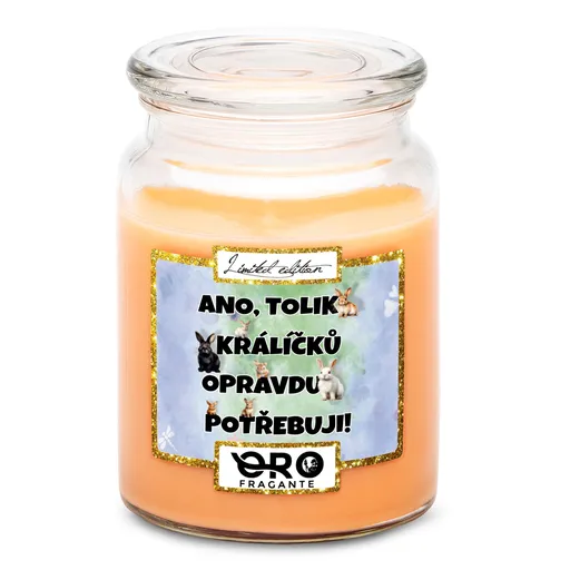 Svíčka Tolik králíčků (Vůně svíčky: Tropické ovoce)