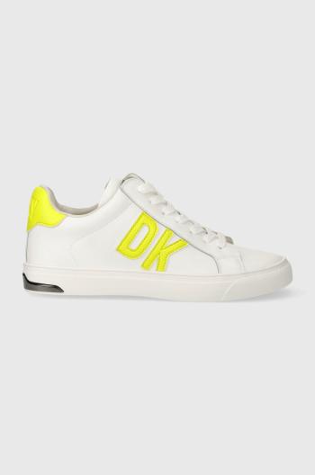 Kožené sneakers boty Dkny Abeni bílá barva, K1486950